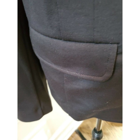 Lane Bryant Women's Blue Polyester & Rayon LongSleeve Button Blazer Coat - Picture 4 of 12